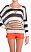 Striped Open Knit Sweater Thumb 1