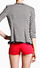 Striped Gold Button Blazer Thumb 3