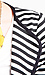 Striped Gold Button Blazer Thumb 4