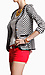 Striped Gold Button Blazer Thumb 2