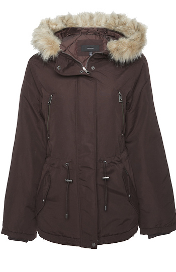 Fur Trim Hood Parka Slide 1