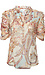 Shirred Sleeve Printed Top Thumb 1