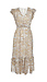 Ruffle Sleeve Printed Midi Dress Thumb 1