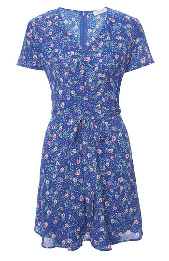 Floral Print Belted dress Slide 1