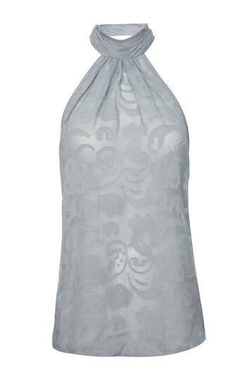 Elizabeth Crosby Tie Neck Top Slide 1