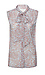 Elizabeth Crosby Animal Print Tie Neck Top Thumb 1