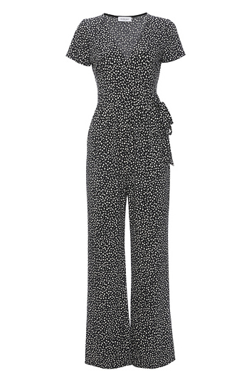 Gilli Printed Surplice Jumpsuit Slide 1