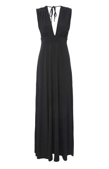 Veronica M Deep V Maxi Dress Slide 1