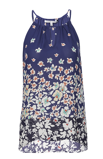 Collective Concepts Keyhole Printed Top Slide 1