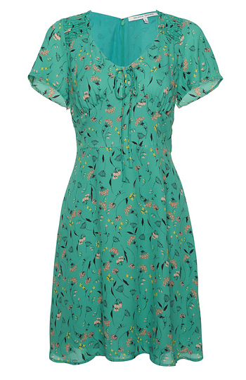 Collective Concepts Short Sleeve Floral Dress Slide 1