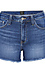 Just Black Frayed Hem Short Thumb 1