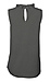 Ruffled Neckline Striped Top Thumb 2
