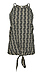 Tie Front High Neck Top Thumb 1