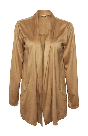 Faux Suede Jacket Slide 1
