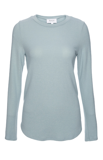 Brushed Long Sleeve Crew Neck Slide 1