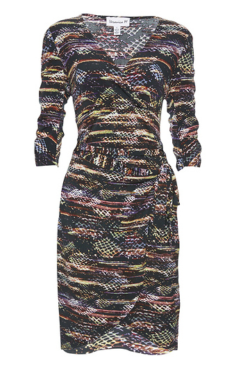 Veronica M Faux Wrap Dress Slide 1