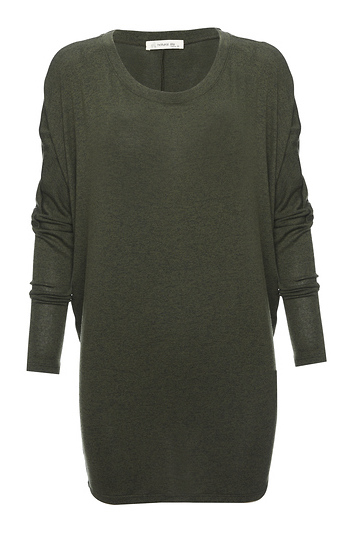 Boat Neck Long Sleeve Hacci Top Slide 1