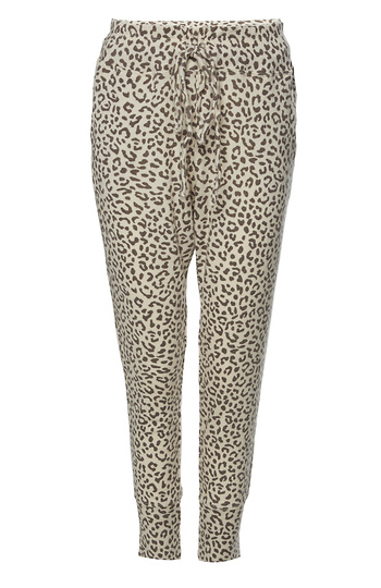 Cheetah Print Brushed Jogger Slide 1