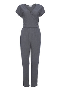Surplice Short Sleeve Jumpsuit Slide 1