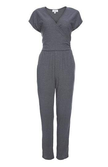 Surplice Short Sleeve Jumpsuit Slide 1