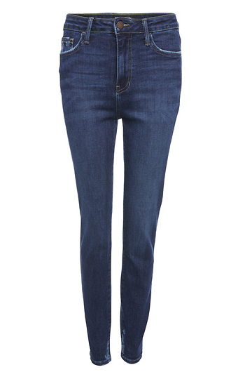 Just Black High Rise Skinny W/ Distress Hem Slide 1