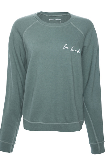 Good hYOUman Be Kind Pullover Slide 1