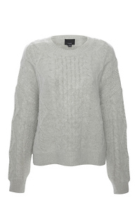 Cable Knit Sweater Slide 1