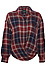 BeachLunchLounge Twist Front Plaid Top Thumb 1