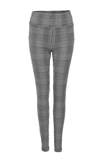 Matty M High Waisted Plaid Pull-on Legging Slide 1