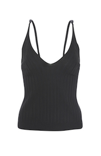 Ribbed V-Neck Tank Slide 1