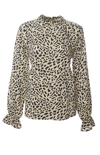 ICHII Leopard Print Blouse Slide 1