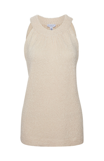 Sleeveless Halter Knit Top Slide 1