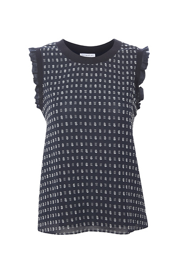 Sleeveless Polka Dot Top Slide 1