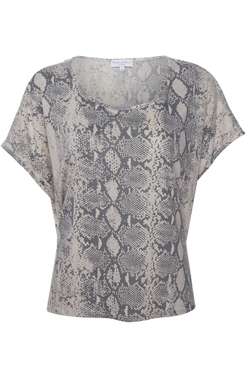 Michael Stars Snake Print Boxy Tee Slide 1