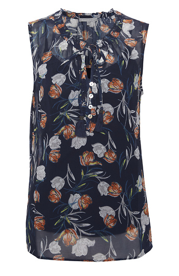 Daniel Rainn Sleeveless Floral Print Top Slide 1