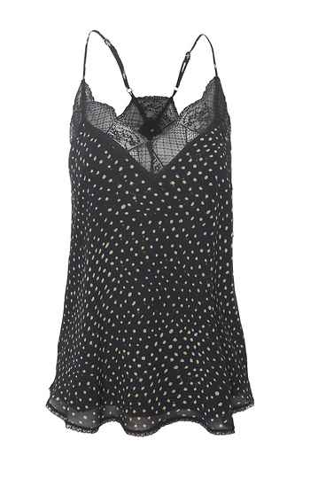 Printed Lace Cami Slide 1