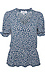 Ruffle Sleeve V Neck Thumb 1