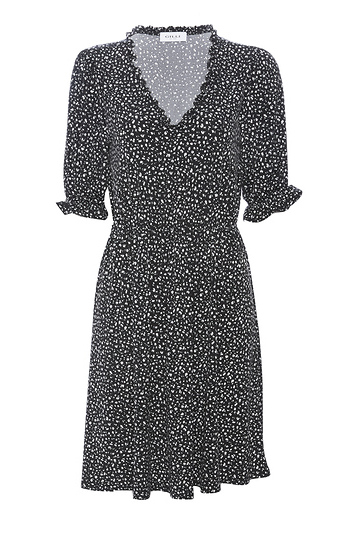 Printed Short Sleeve Dress Slide 1