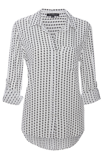 Velvet Heart Printed Blouse Slide 1