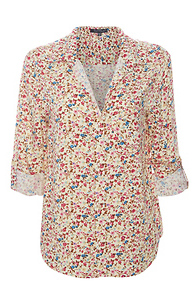 Velvet Heart Floral Print Top Slide 1