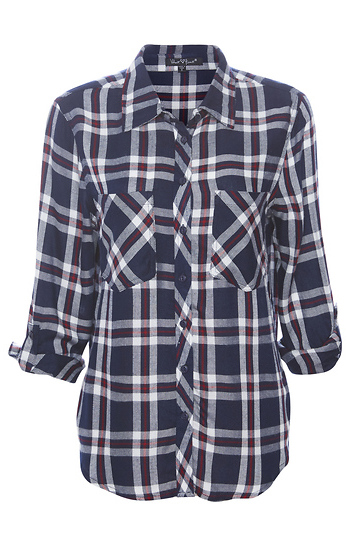Velvet Heart Plaid Top Slide 1