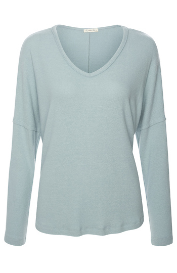 Raw Edge Brushed Long Sleeve Slide 1