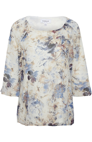Long Sleeve Floral Print Blouse Slide 1