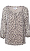 Printed Split Neck Blouse Thumb 1