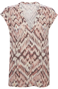 Tart Collections Abstract Chevron Print Top Slide 1