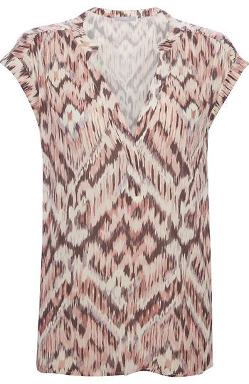 Tart Collections Abstract Chevron Print Top Slide 1