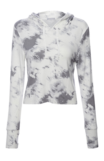 Tart Collections Tie Dye Cropped Hoodie Slide 1