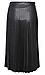 ICHI Faux Leather Pleated Midi Skirt Thumb 2