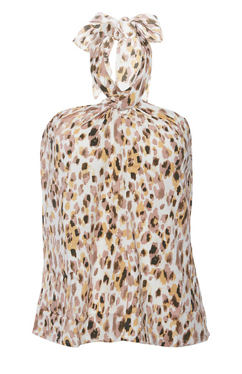 Willow Halter Tie Printed Top Slide 1