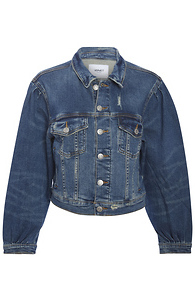 Vervet Balloon Sleeve Denim Jacket Slide 1